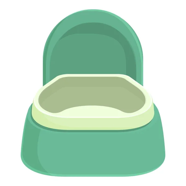 Stoel Pictogram Cartoon Vector Baby Toilet Lege — Stockvector