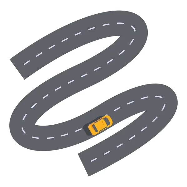 Taxi Auto Route Pictogram Cartoon Vector App Service Mobiele Bestelling — Stockvector
