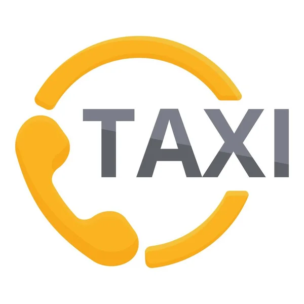 Taxi Home Chamada Ícone Cartoon Vector Aplicação Carro Ordem Viagem —  Vetores de Stock