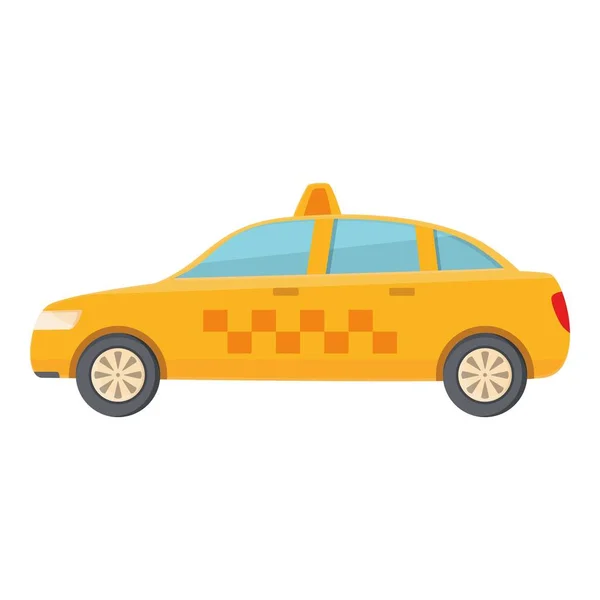 Taxi Auto Pictogram Cartoon Vector Taxichauffeur Mobiele Bestelling — Stockvector