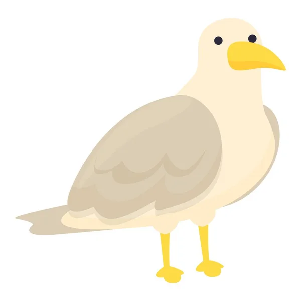 Εικονίδιο Γλάρου Διάνυσμα Κινουμένων Σχεδίων Θαλάσσιο Πουλί Θαλάσσια Πτήση — Διανυσματικό Αρχείο
