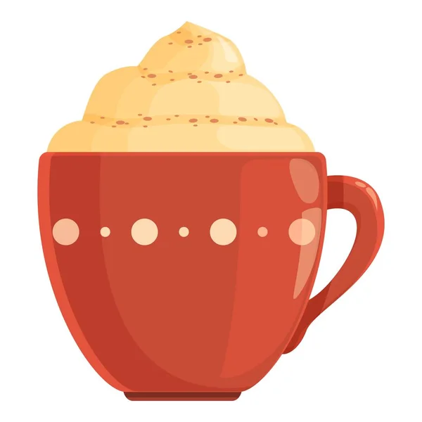 Menü Würzen Latte Symbol Cartoon Vektor Kürbistrinken Sahnegetränk — Stockvektor