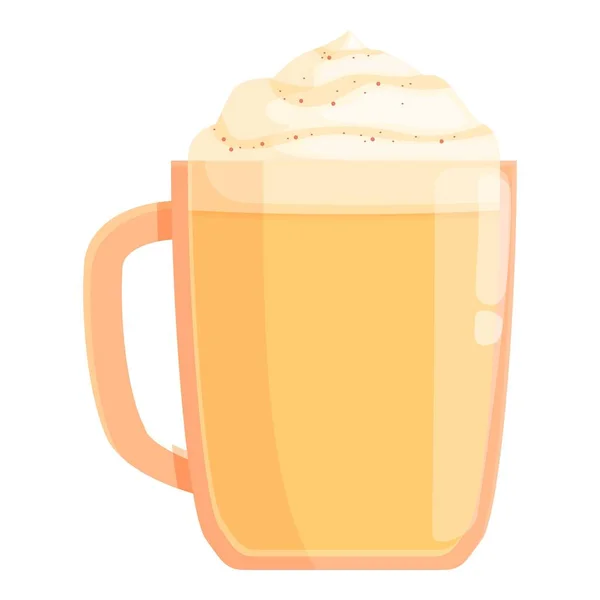 Spice Latte Drink Ícone Cartoon Vector Cálice Queda Sobremesa Alimentar — Vetor de Stock