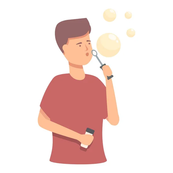Blasen Blasen Symbol Cartoon Vektor Kinderseife Spielspaß — Stockvektor
