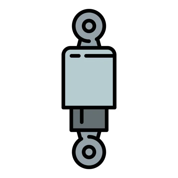 Voiture Icône Suspension Arrière Contour Vecteur Service Voiture Engrenage Système — Image vectorielle