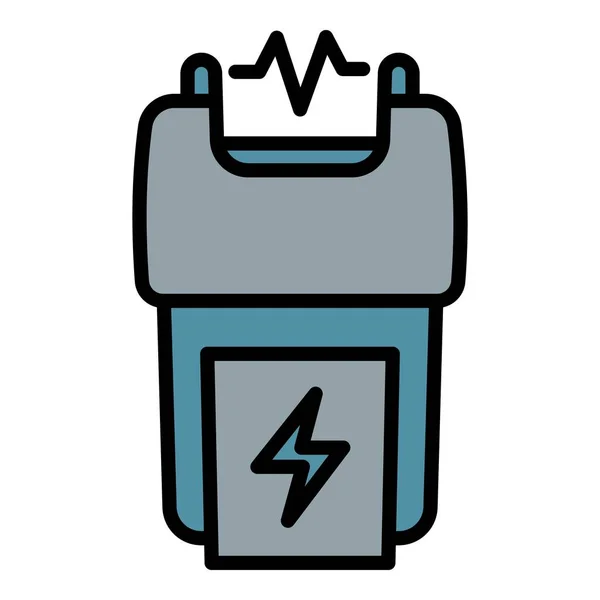 Electric Shocker Icon Outline Vector Office Weapon Tech Power — Stock Vector