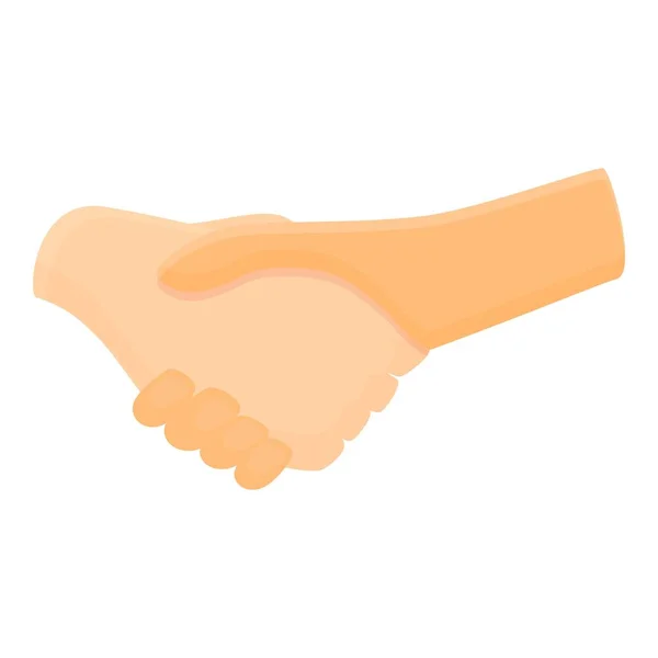 Handshake Icône Dessin Animé Vecteur Confiance Professionnelle Soins Aux Partenaires — Image vectorielle
