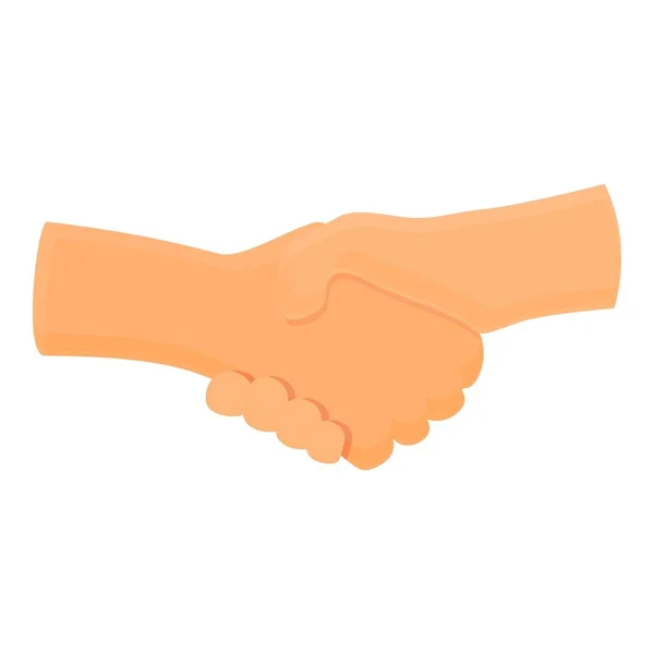Deal Hand Shake Icon Cartoon Vector Business Trust Group Care — Stock Vector