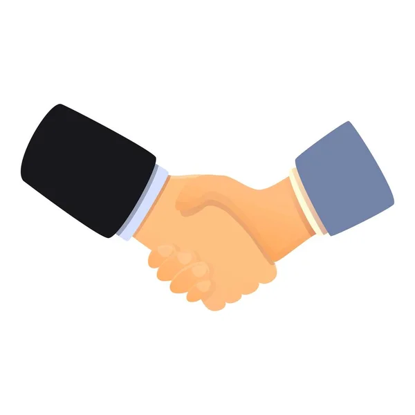Business Handshake Icon Cartoon Vector Trust Hand Work Group — Stock Vector