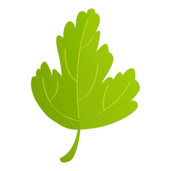 チラントロパセリアイコン漫画ベクトル 葉の植物 ハーブフード — ストックベクタ