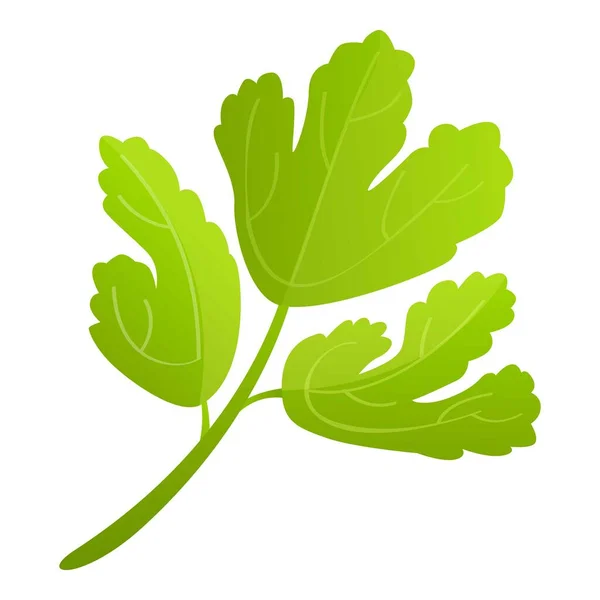 Natur Petersilie Symbol Cartoon Vektor Blattspflanze Grüner Gesundheitssektor — Stockvektor