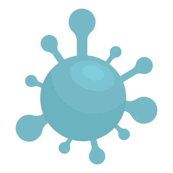 Рот Бактерий Иконка Вектор Карикатуры Бактериальная Гигиена Зубные Болезни — стоковый вектор