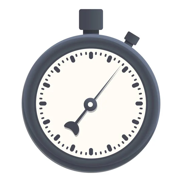 Kronometre Simgesi Çizgi Film Vektörü Saat Durdurma Zamanı — Stok Vektör