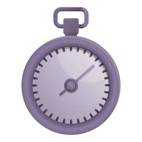 Cronometro Secondo Vettore Icona Cartone Animato Orologio Del Timer Ferma — Vettoriale Stock