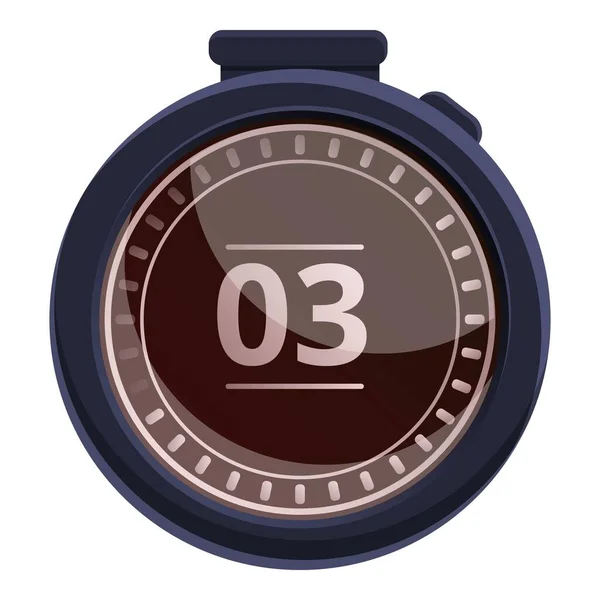 Minute Stopwatch Icon Cartoon Vector Timer Clock Sport Time — Stock Vector