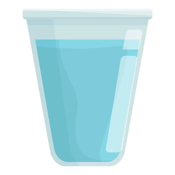 Wasserglas Symbol Cartoon Vektor Lieferservice Van Büro — Stockvektor