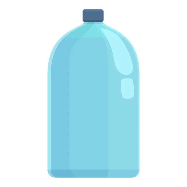 Agua Mineral Botella Icono Vector Dibujos Animados Servicio Entrega Camioneta — Vector de stock