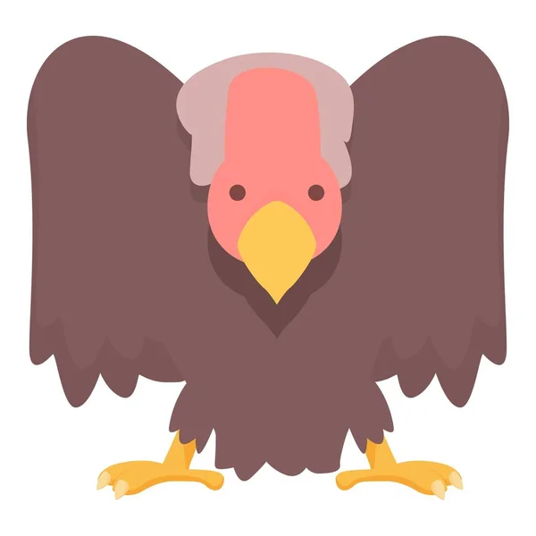 Векторний Мультиплікаційний Значок Гри Природний Птах Злий Грифон — стоковий вектор
