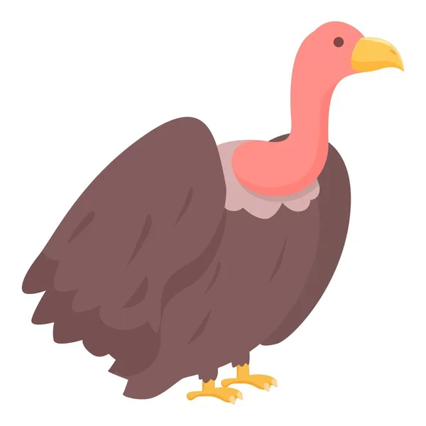 Boze Gier Icoon Cartoon Vector Natuur Vogel Afrika Griffioen — Stockvector