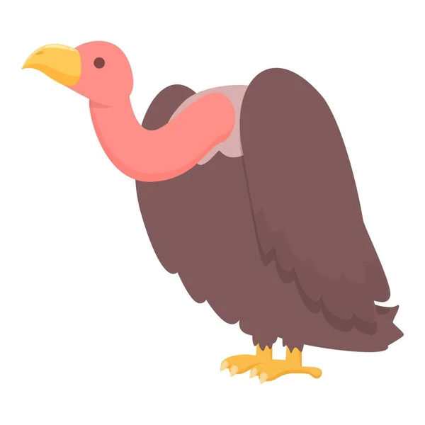 Vautour Tatouage Icône Dessin Animé Vecteur Oiseau Naturel Griffon Afrique — Image vectorielle
