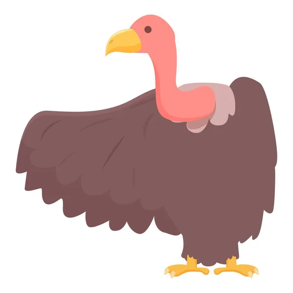 Gyps Vulture Ícone Cartoon Vector Pássaro Natureza Vida Selvagem Africana —  Vetores de Stock