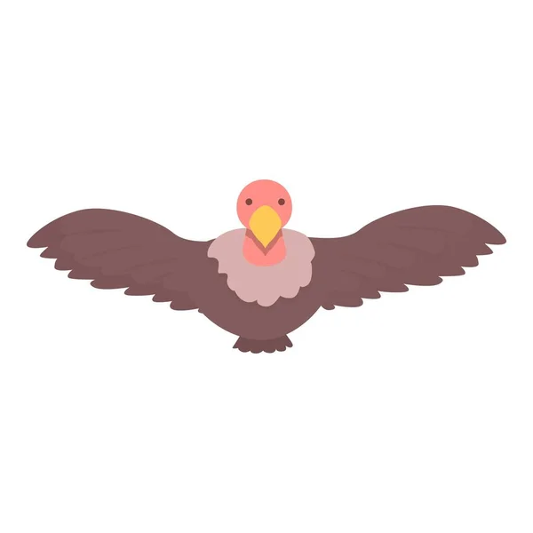 Kid Vulture Icon Cartoon Vector Nature Animal African Griffon — Stock Vector