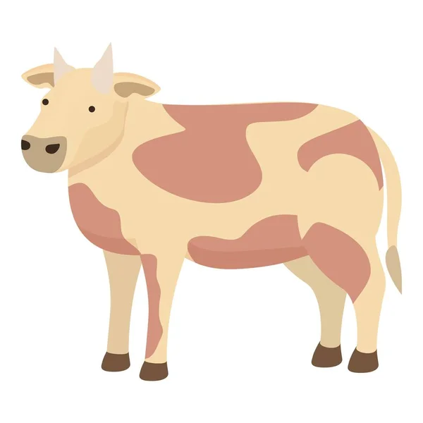 Корова Значок Мультфільм Вектор Сільськогосподарська Худоба Молочна Тварина — стоковий вектор