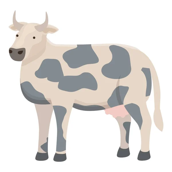 Hereford Vaca Ícone Cartoon Vector Fazenda Gado Animais Leiteiros —  Vetores de Stock