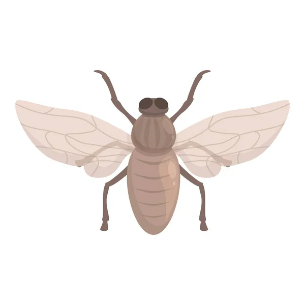 Υγεία Tsetse Μύγα Εικονίδιο Κινουμένων Σχεδίων Διάνυσμα Αφρικανικό Έντομο Αρχαία — Διανυσματικό Αρχείο