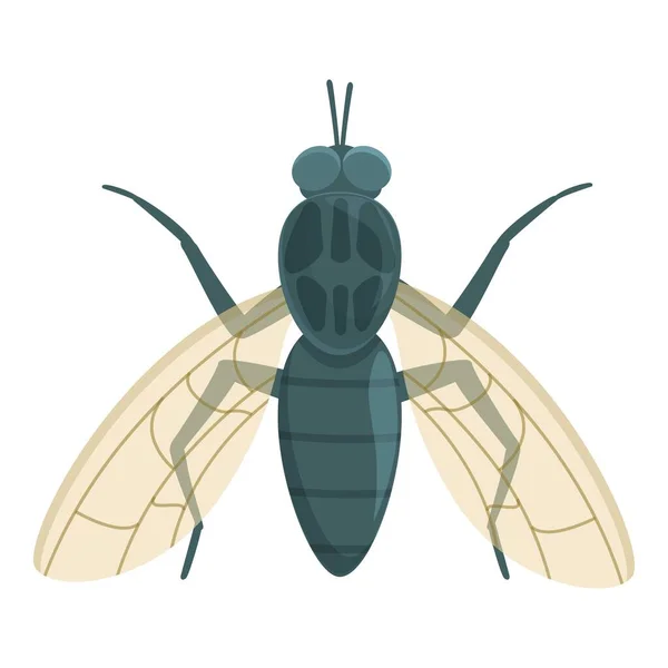 Tsetse Fly Icona Vettore Dei Cartoni Animati Insetto Africano Zanzara — Vettoriale Stock