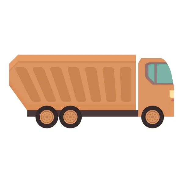 Truck Icon Cartoon Vector Tipper Dump Construction Dumper — Stock Vector