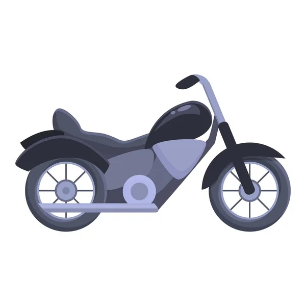 Chopper Icono Vector Dibujos Animados Camino Bici Motor Jinete — Archivo Imágenes Vectoriales