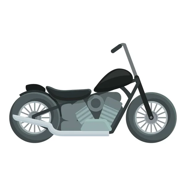 Highway Chopper Icon Cartoon Vector Bike Road Motor Racer — Stock Vector
