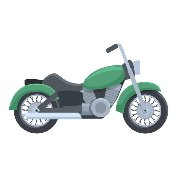 Monochromes Chopper Symbol Cartoon Vektor Fahrradfahrer Autofahrt — Stockvektor