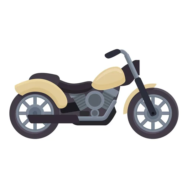 Vetor Desenho Animado Ícone Helicóptero Ouro Motociclista Cruzador Bicicleta —  Vetores de Stock
