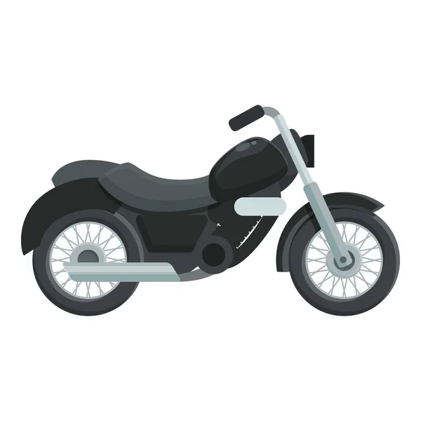 Chrome Chopper Icon Cartoon Vector Bike Rider Biking Style — Stock Vector