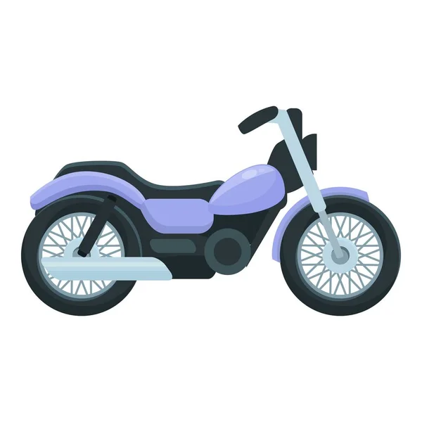 Moto Chopper Icon Cartoon Vector Bike Road Biking Adventure — Stock Vector