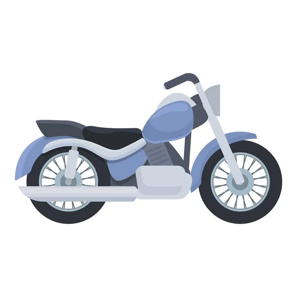 Chopper Cykel Ikon Tecknad Vektor Motorvägen Äventyrsmotor — Stock vektor