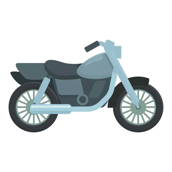 Мотоцикл Икона Вектор Мультфильма Дорожный Велосипед Кустомания — стоковый вектор