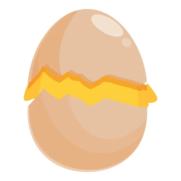 鶏の孵化赤ちゃんのアイコン漫画ベクトル 卵を噛め かわいい鳥 — ストックベクタ