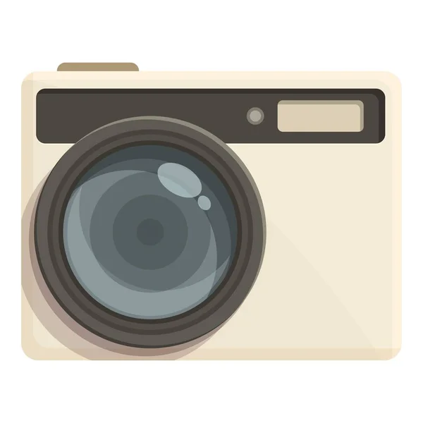 Camera Lens Icon Cartoon Vector Digital Picture Modern Button — Stock Vector