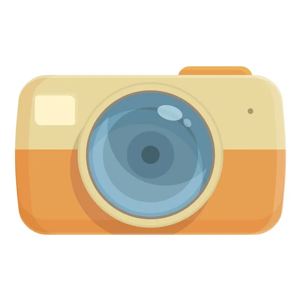 Иконка Карикатуры Фотокамеры Цифровая Вспышка Фокус Эмодзи — стоковый вектор