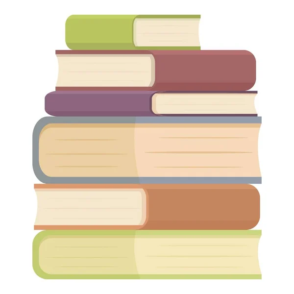 Βιβλίο Εικονίδιο Στοίβα Διάνυσμα Κινουμένων Σχεδίων Σπουδές Εκπαίδευσης Εκπαιδευτικό Έγγραφο — Διανυσματικό Αρχείο
