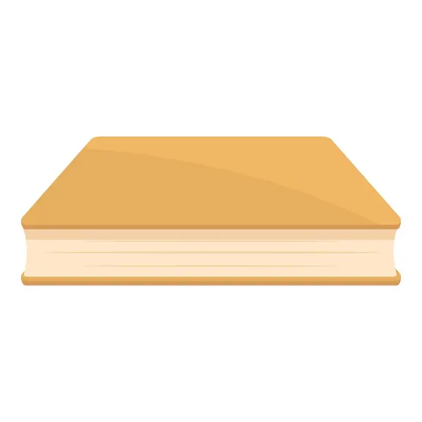 Orange Book Shape Icon Icon Vector Открытое Исследование Магазин — стоковый вектор