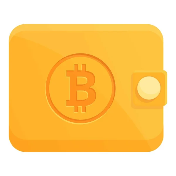 Finanzielle Internet Ikone Cartoon Vektor Kryptogeld Digitaler Bitcoin — Stockvektor