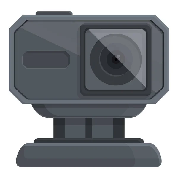 Vetor Desenho Animado Ícone Cam Esporte Pro Câmera Lente Vídeo — Vetor de Stock
