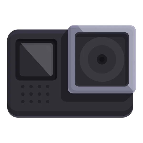 Action Cam Icon Cartoon Vector Gopro Camera Car Recorder — Stock Vector