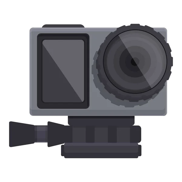 Новая Иконка Мультфильма Экшн Камеры Давай Профессиональную Камеру Цифровой Рекордер — стоковый вектор