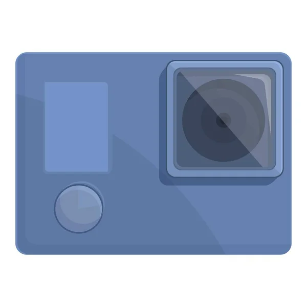 Blue Dashcam Icon Cartoon Vector Давай Профессиональную Камеру Привод Автомобиля — стоковый вектор