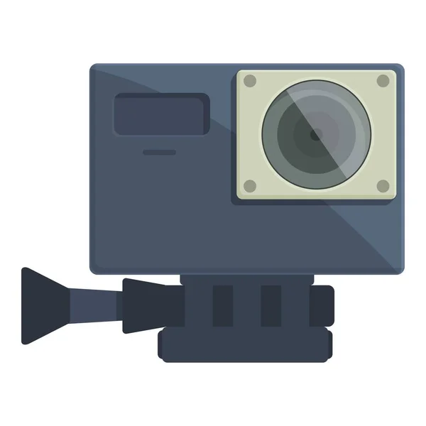 Tecnologia Cam Ícone Cartoon Vector Câmera Gopro Gravador Digital — Vetor de Stock